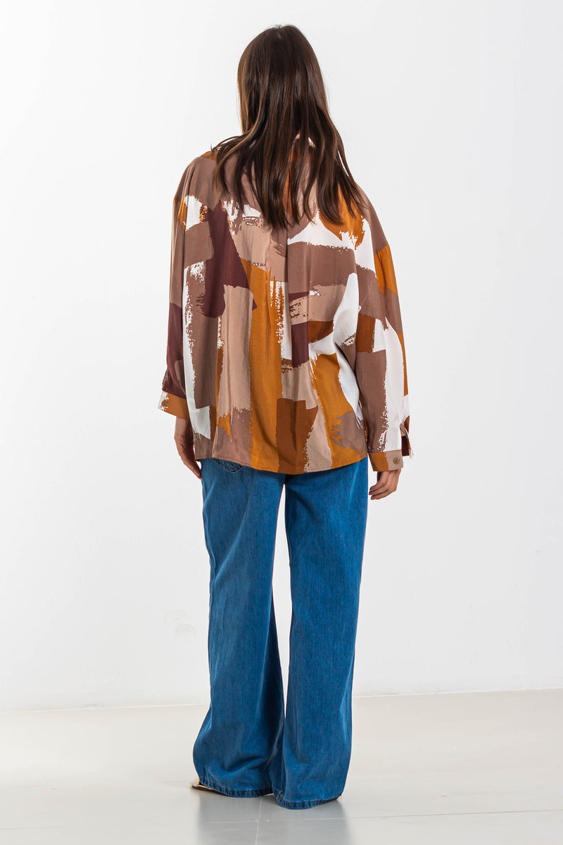 ABSTRACT PRINT SHIRT