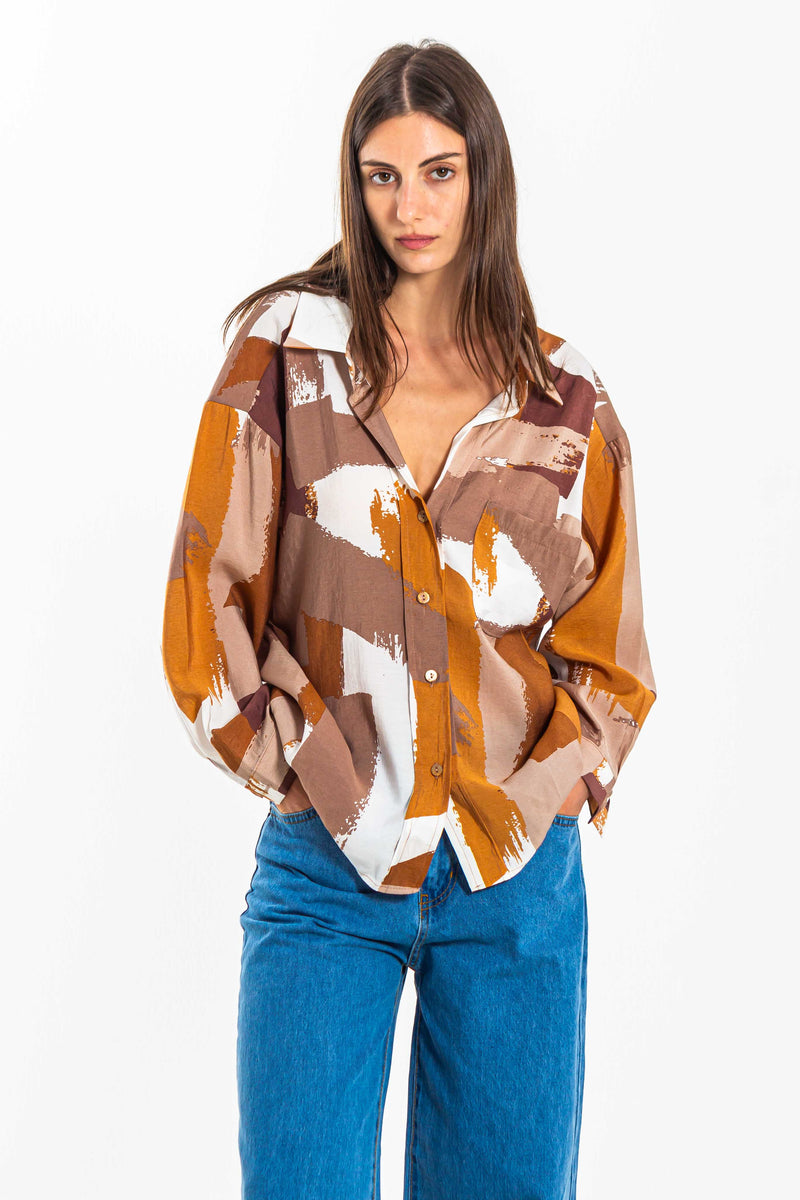ABSTRACT PRINT SHIRT