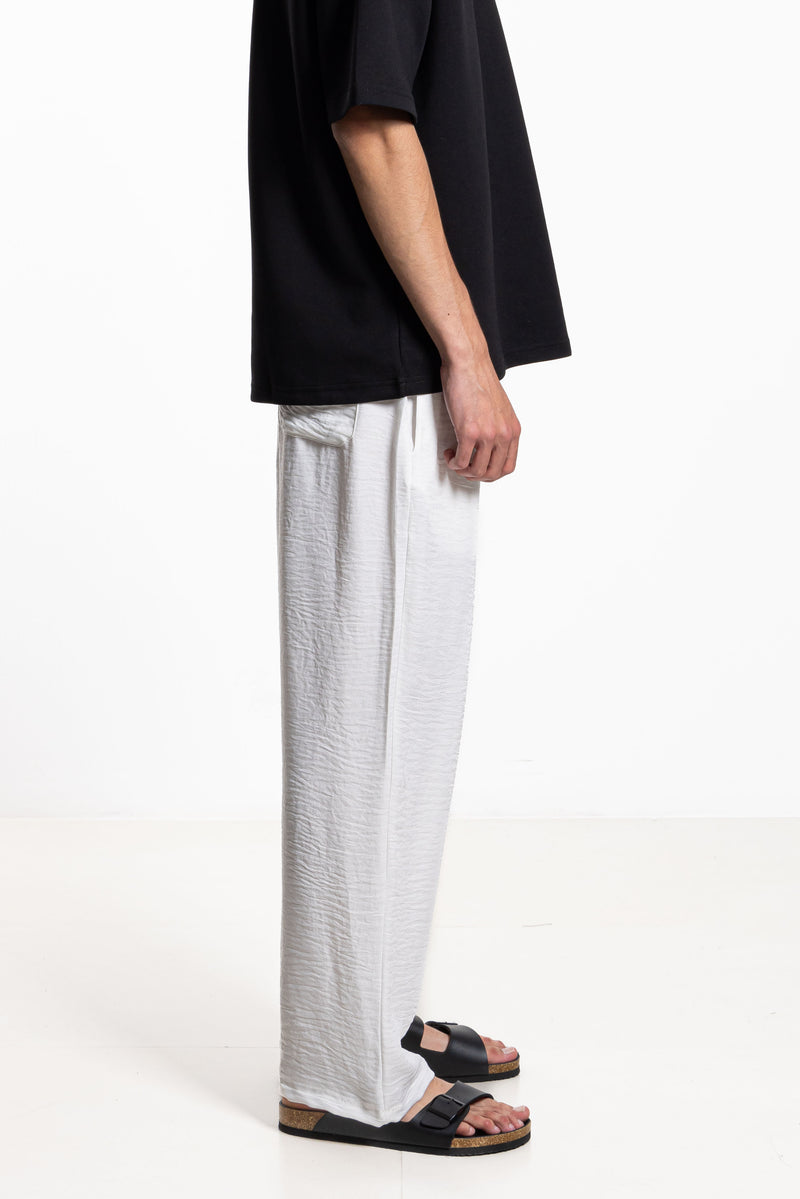 STRAIGHT FIT SOFT JOGGER WAIST TROUSERS