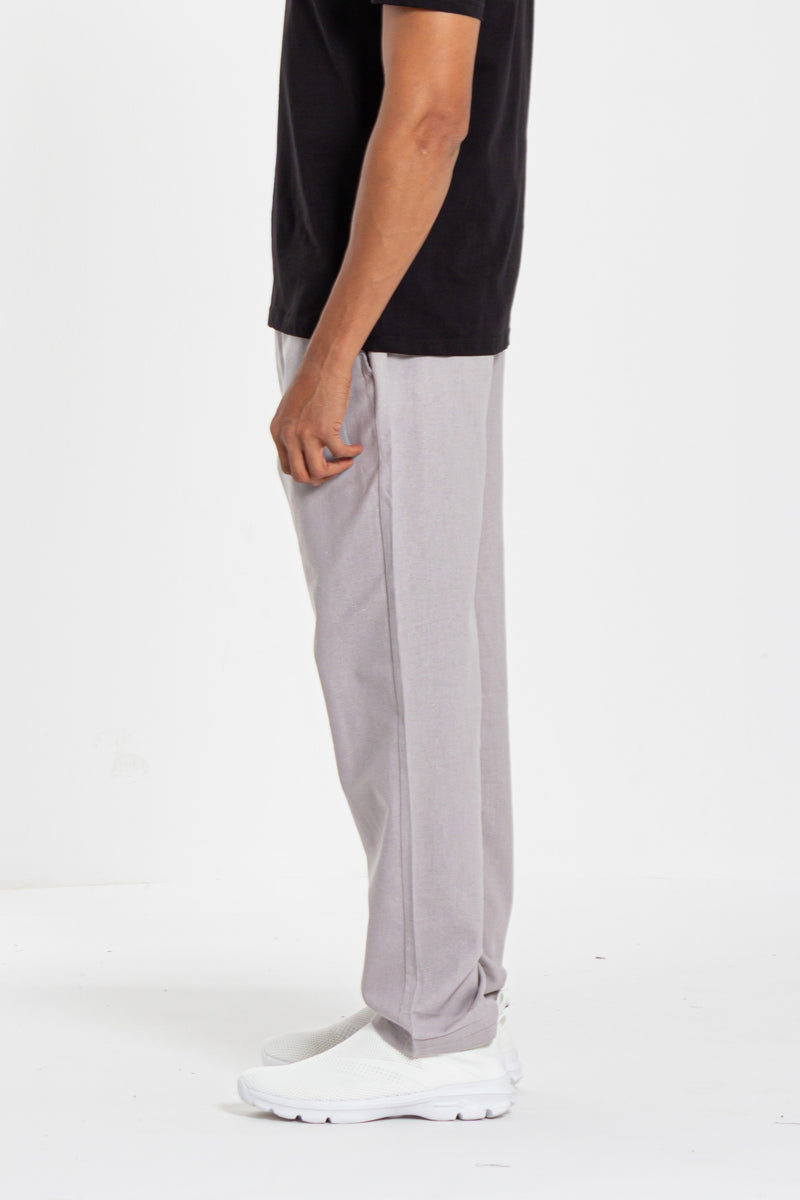 LINEN JOGGER WAIST TROUSERS