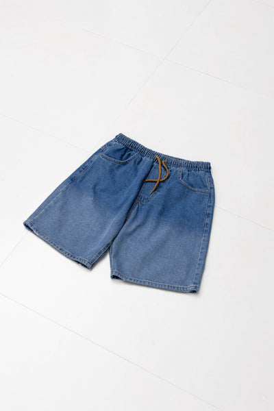 FADED SOFT DENIM SHORTS
