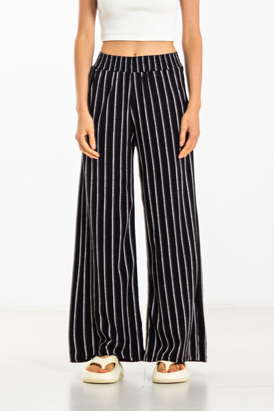 STRIPED WIDE LEG LEGINGS