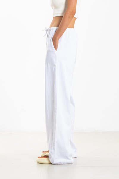 WIDE LEG JOGGER WAIST DENIM