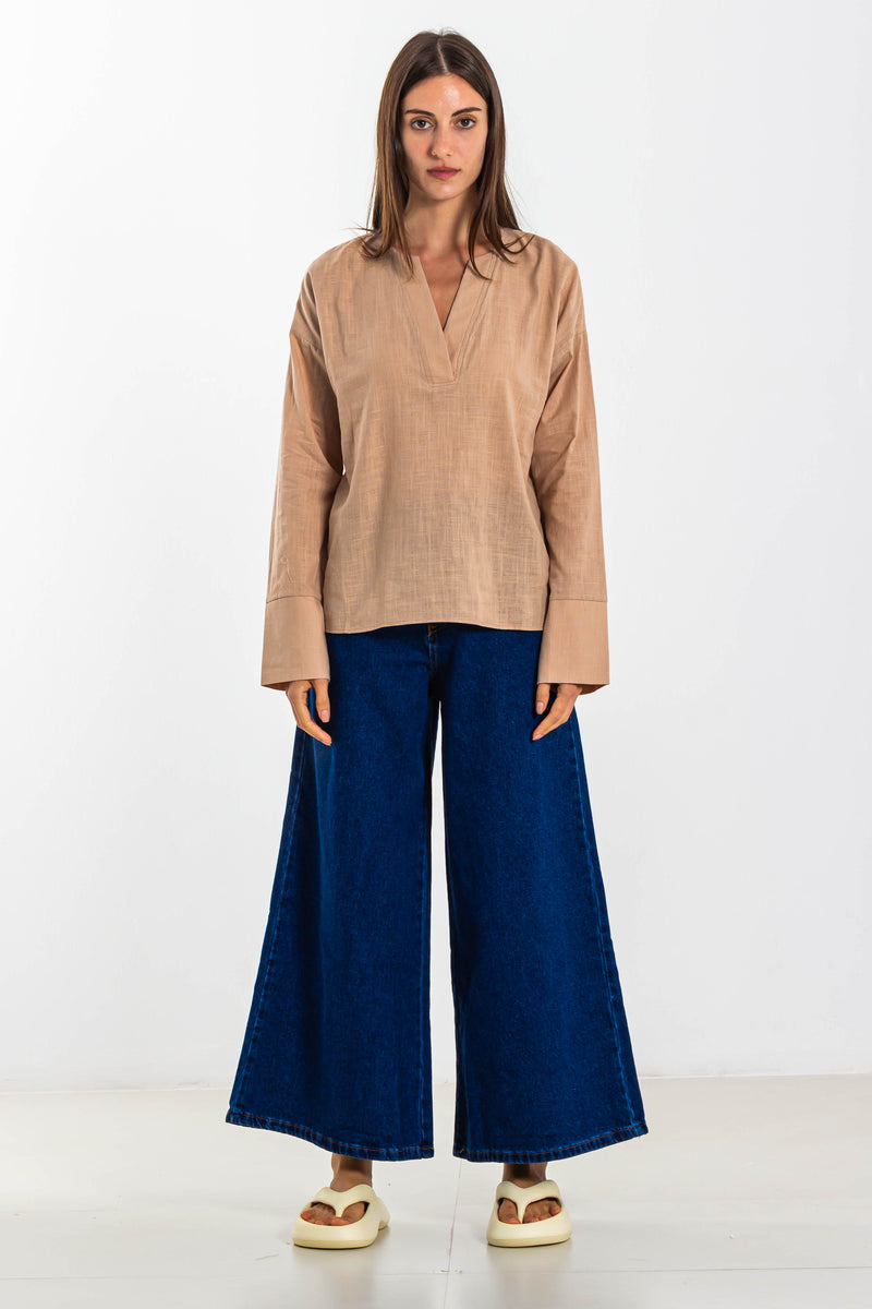 HIGH WAIST WIDE LEG JEANS