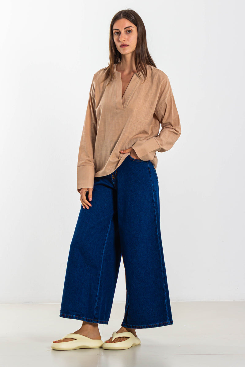 LINEN COMFORT BLOUSE