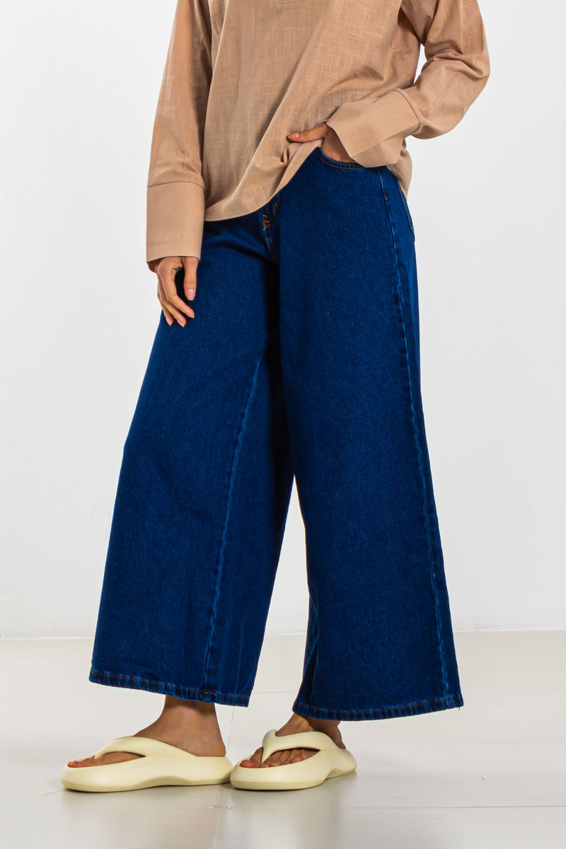 HIGH WAIST WIDE LEG JEANS