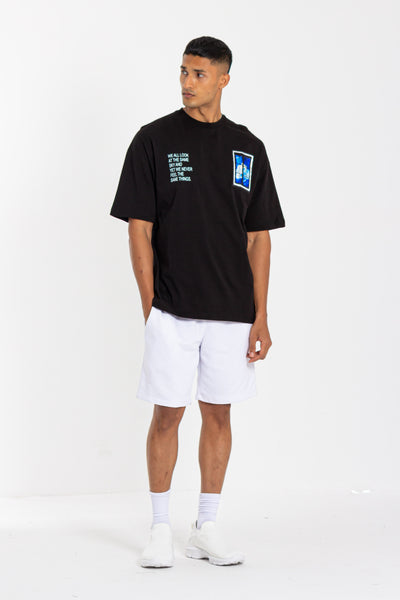 T-SHIRT WITH CONTRAST PATCHWORK