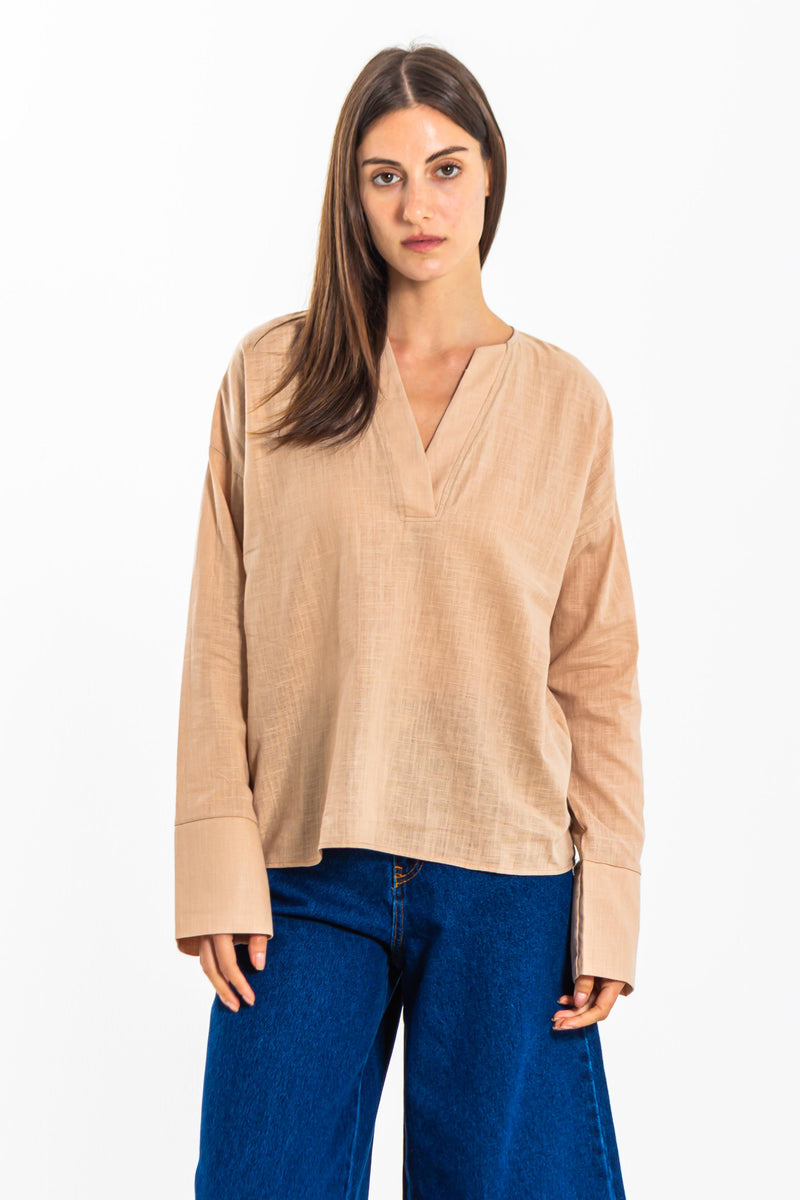 LINEN COMFORT BLOUSE