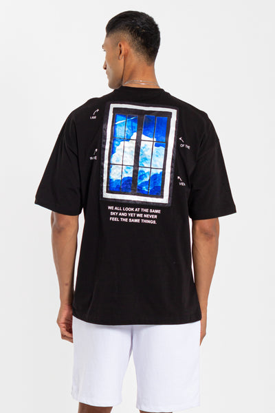 T-SHIRT WITH CONTRAST PATCHWORK