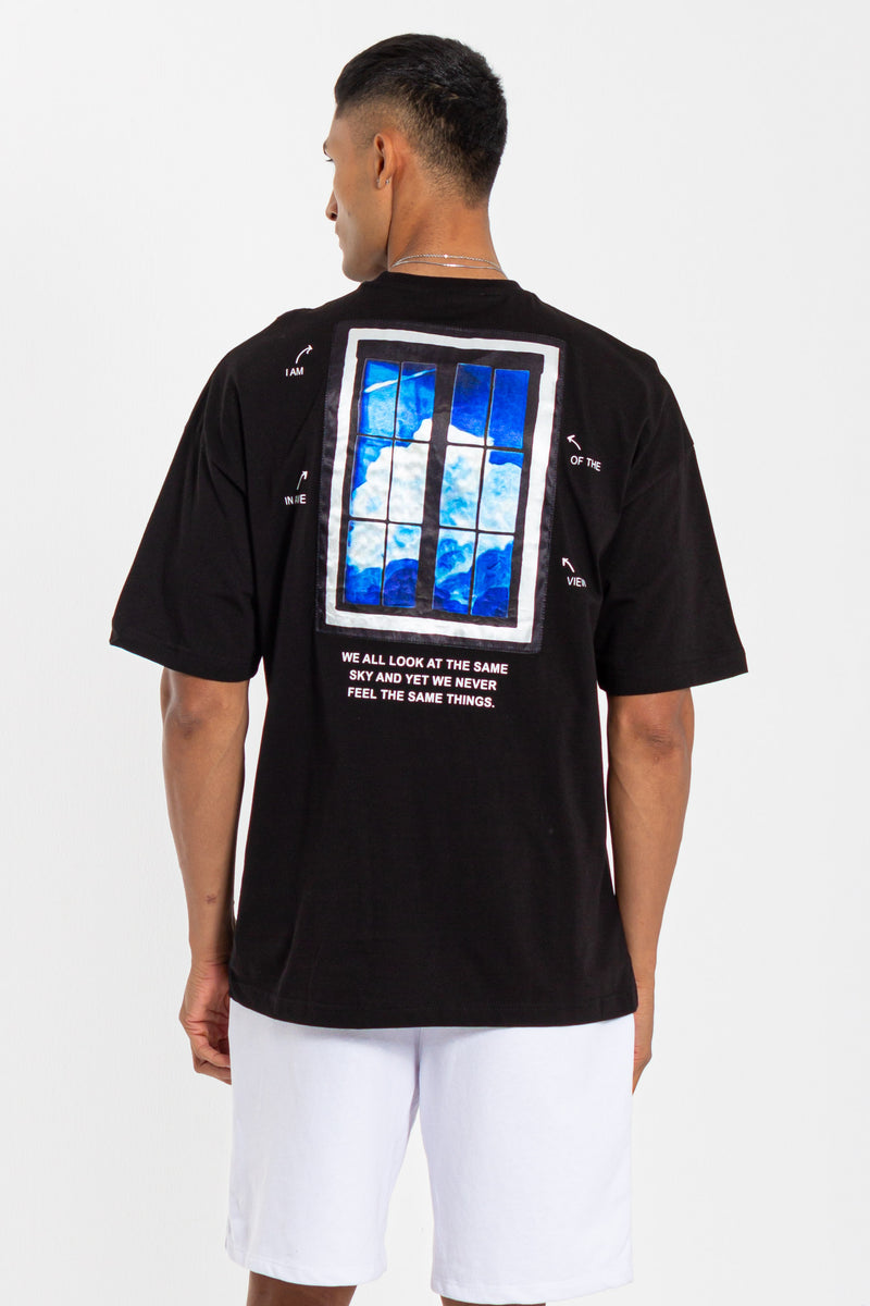 T-SHIRT WITH CONTRAST PATCHWORK