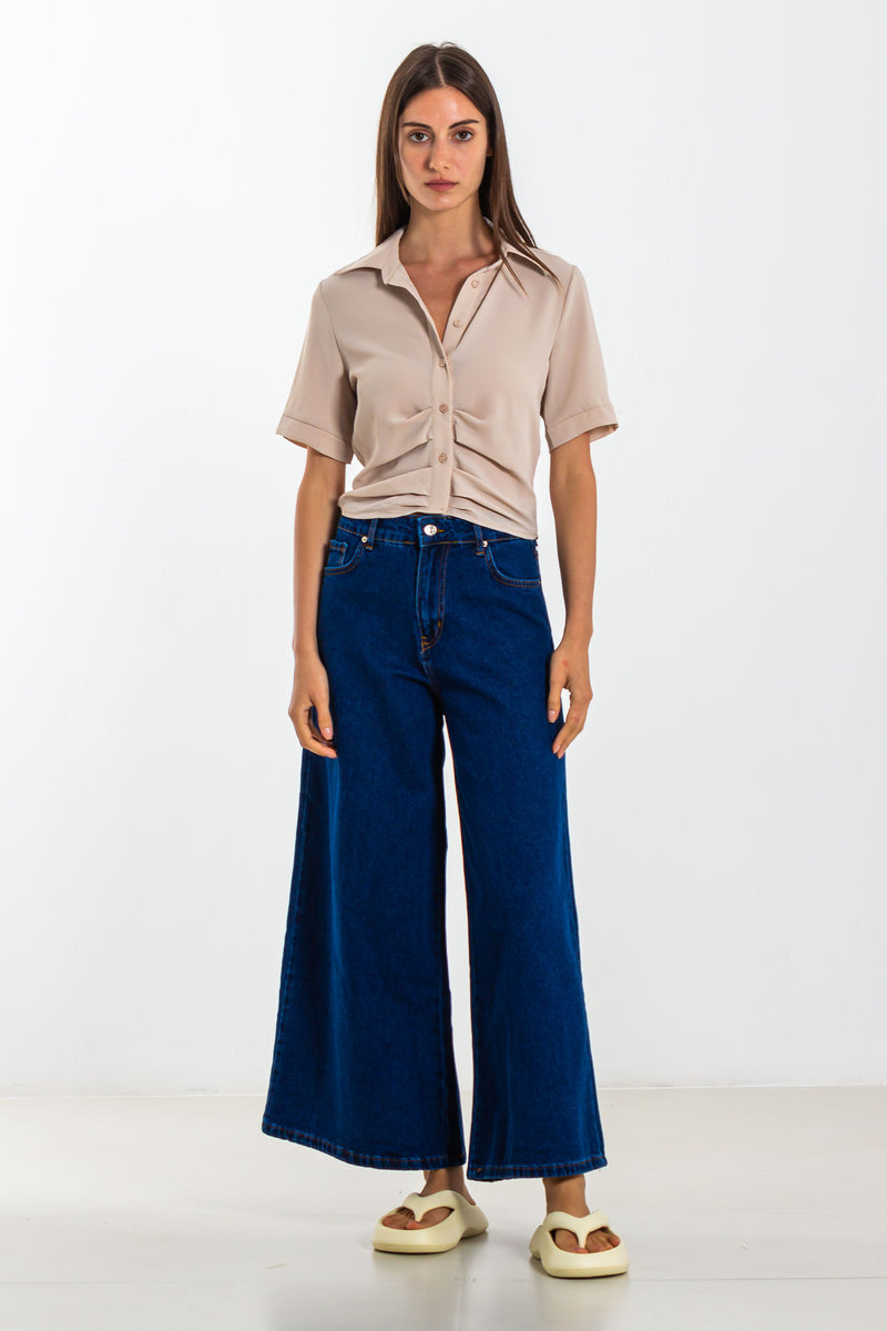 DETAILED CROPPED SHIRT