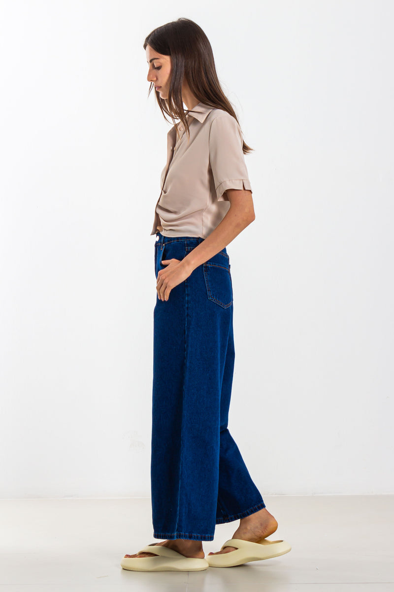 DETAILED CROPPED SHIRT