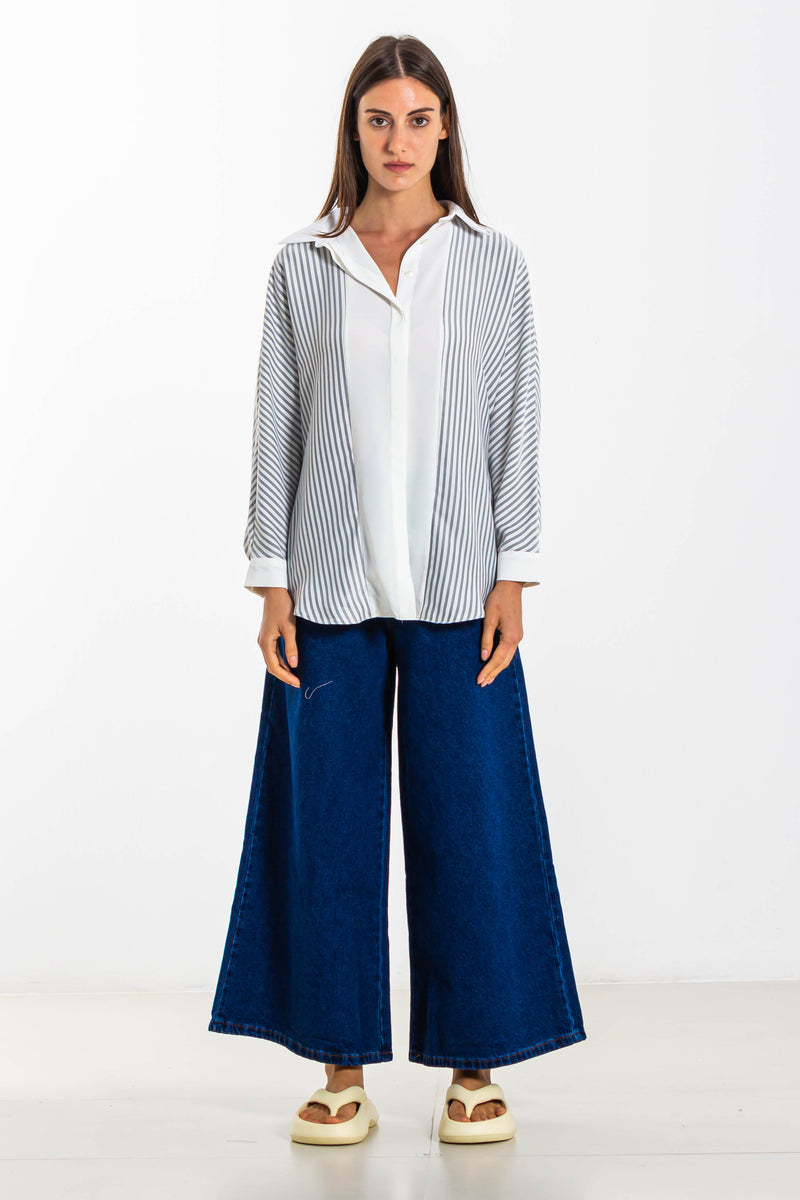 CONTRAST STRIPED SHIRT