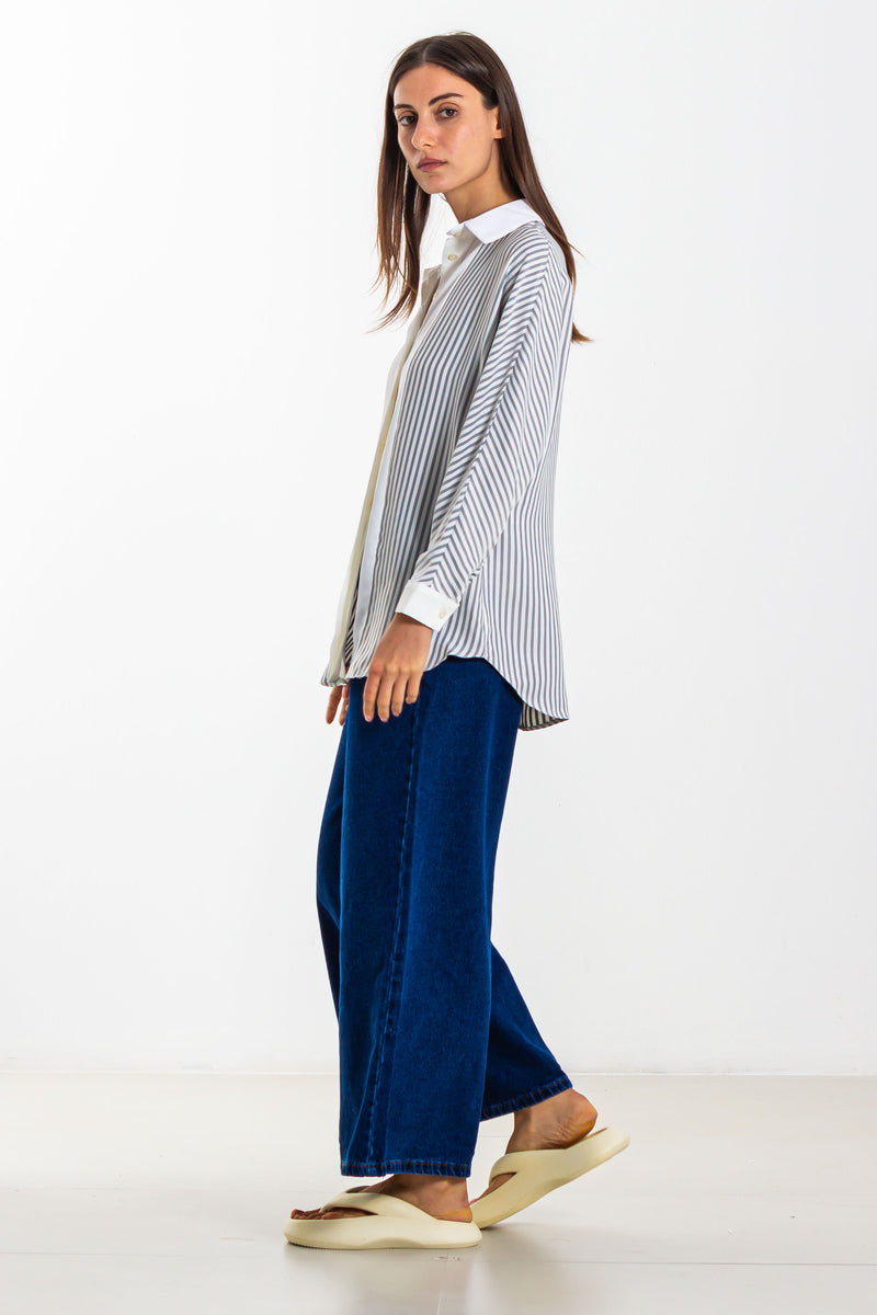 CONTRAST STRIPED SHIRT