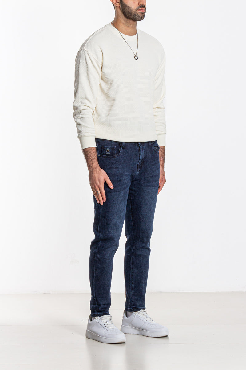 TEXTURED KNIT SWEATER