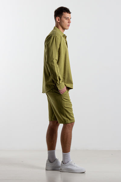 LINEN BLEND SHIRT SET