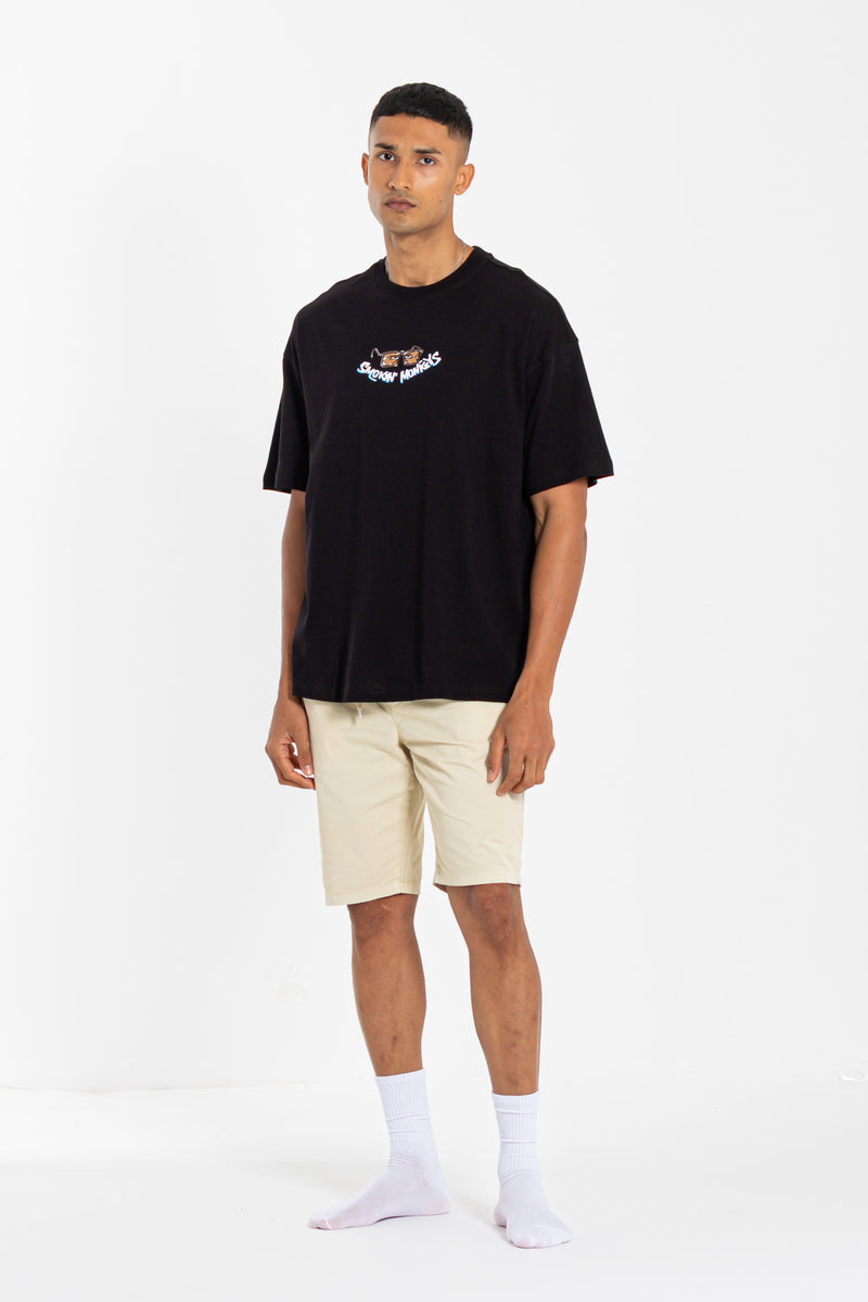 CONTRAST PRINTED T-SHIRT