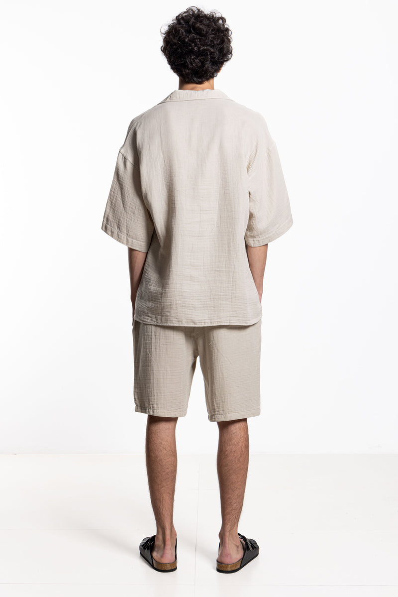 LIGHTWEIGHT LINEN BLEND SHIRT SET
