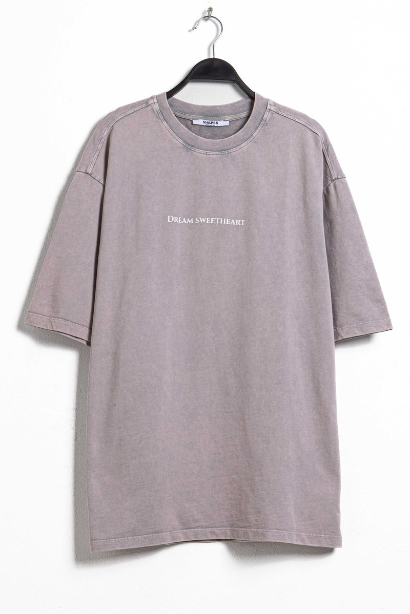 CONTRAST PRINT TERRY T-SHIRT