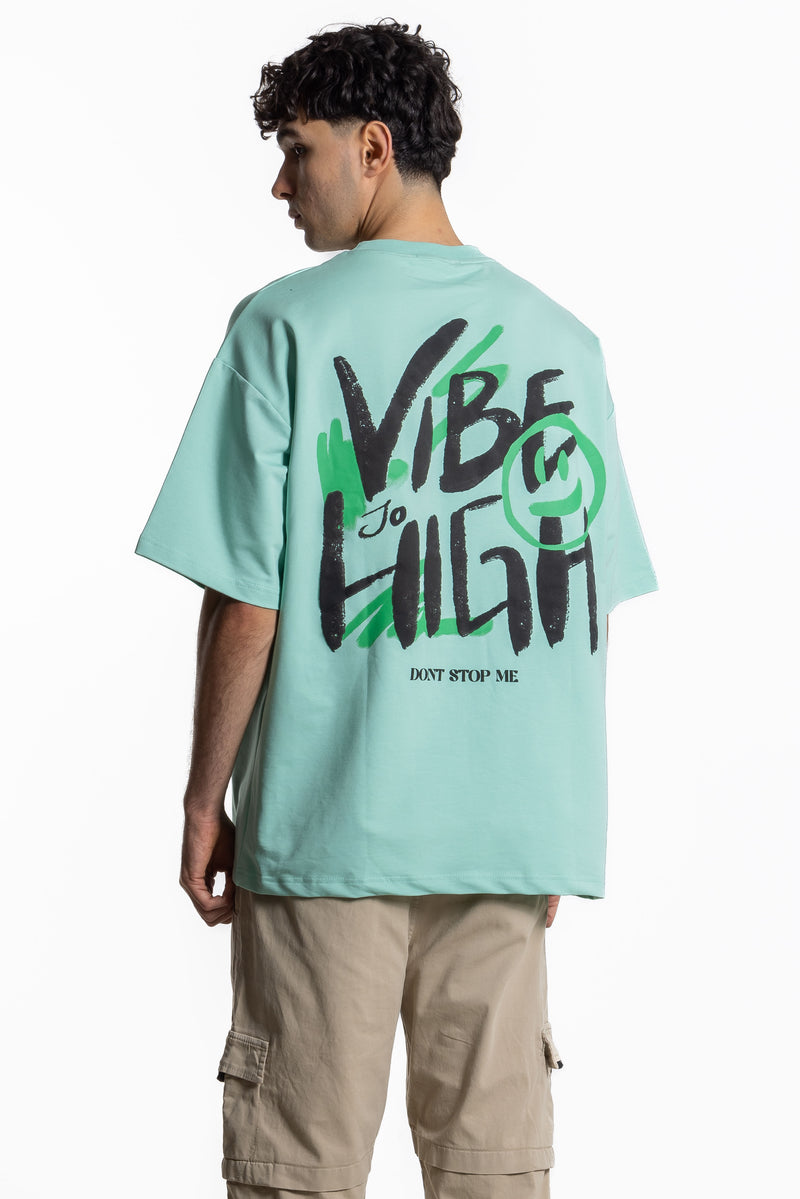 CONTRAST SLOGAN PRINT T-SHIRT