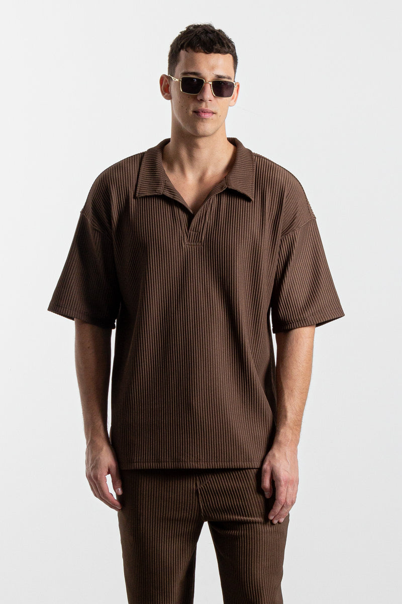 RIBBED OVERSIZED SHIRT