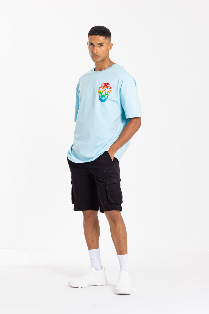 CONTRAST PRINTED T-SHIRT
