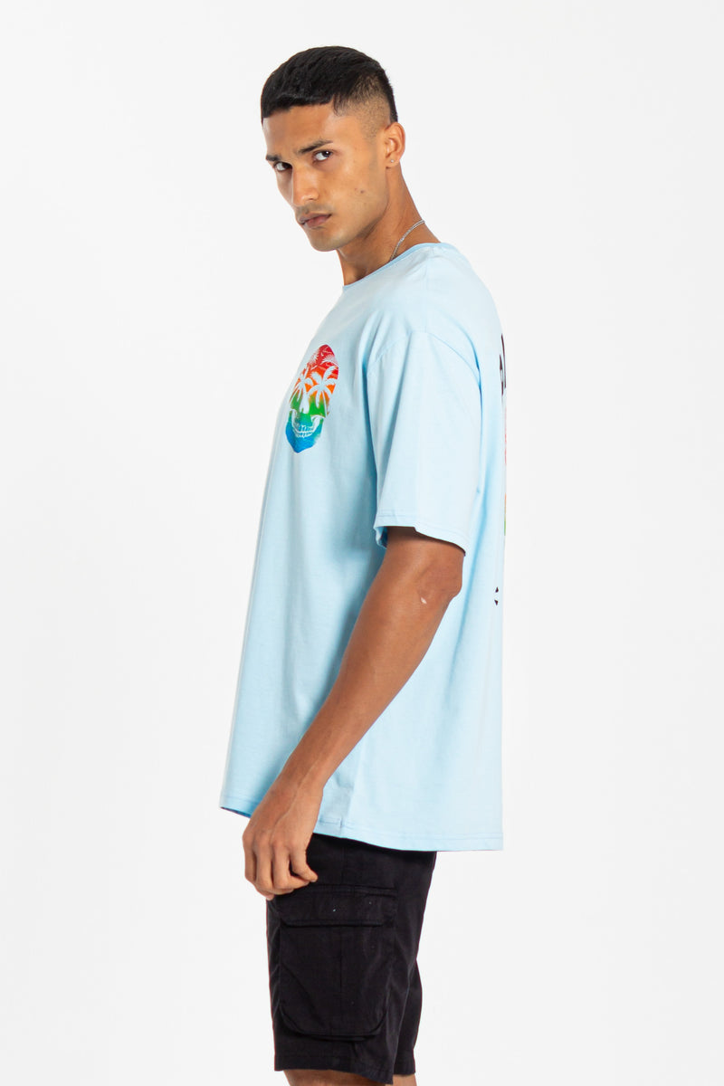 CONTRAST PRINTED T-SHIRT
