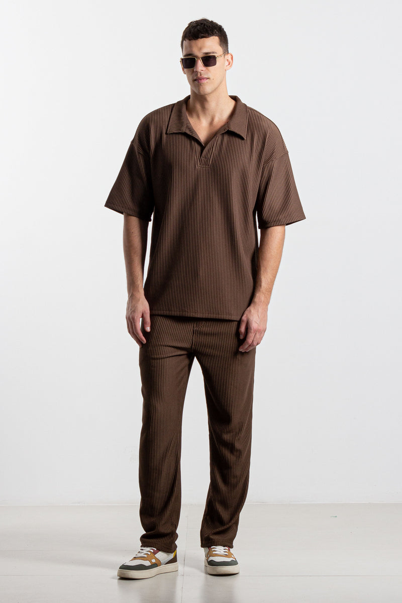 RIBBED OVERSIZED SHIRT