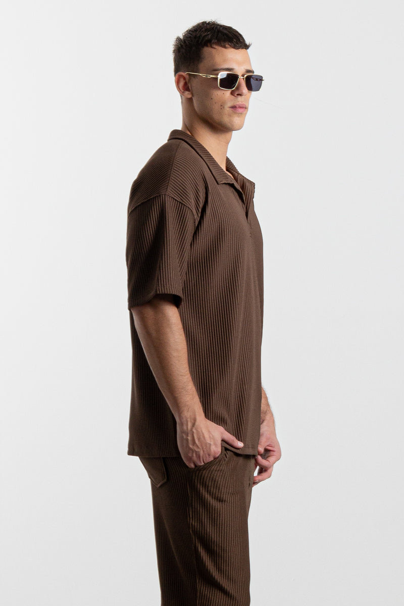 RIBBED OVERSIZED SHIRT