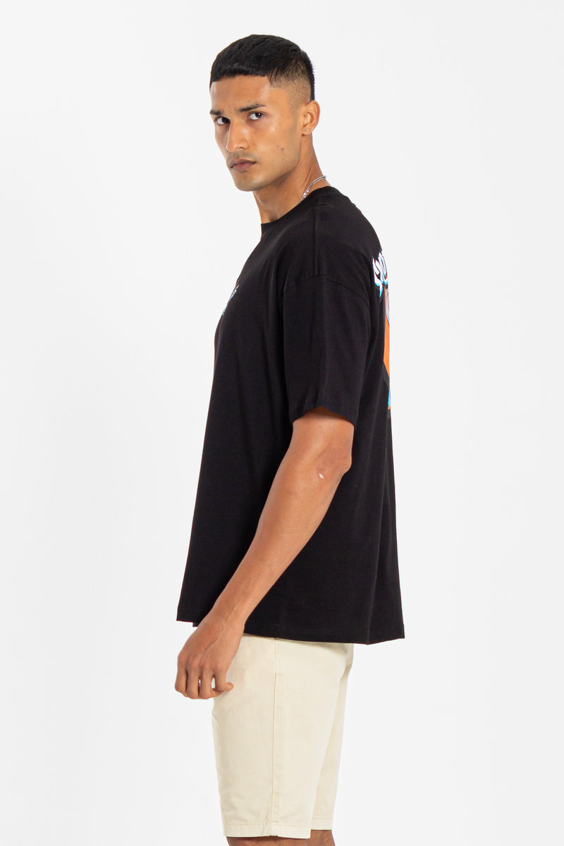 CONTRAST PRINTED T-SHIRT