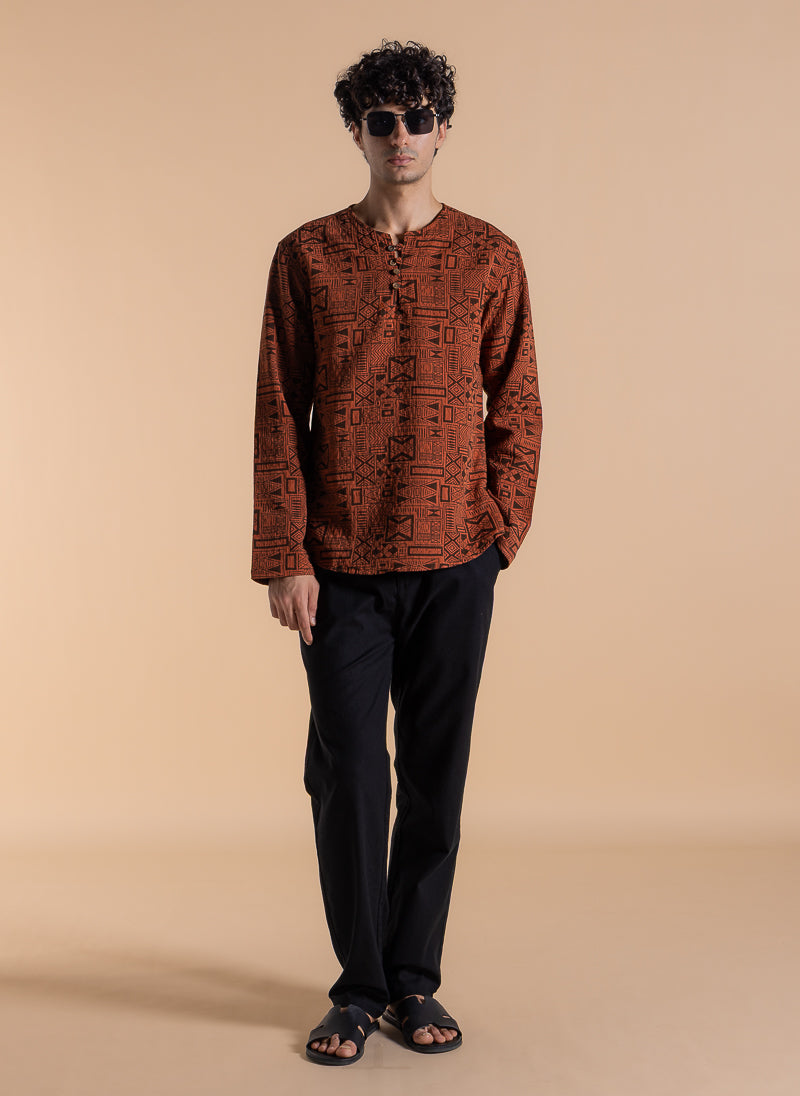 DETAILED PRINTED SHIRT