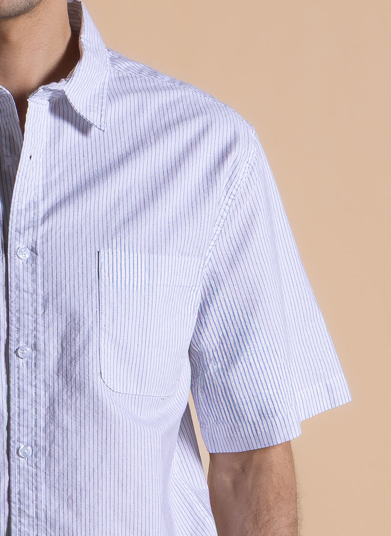 STRIPED SLIM COTTON SHIRT