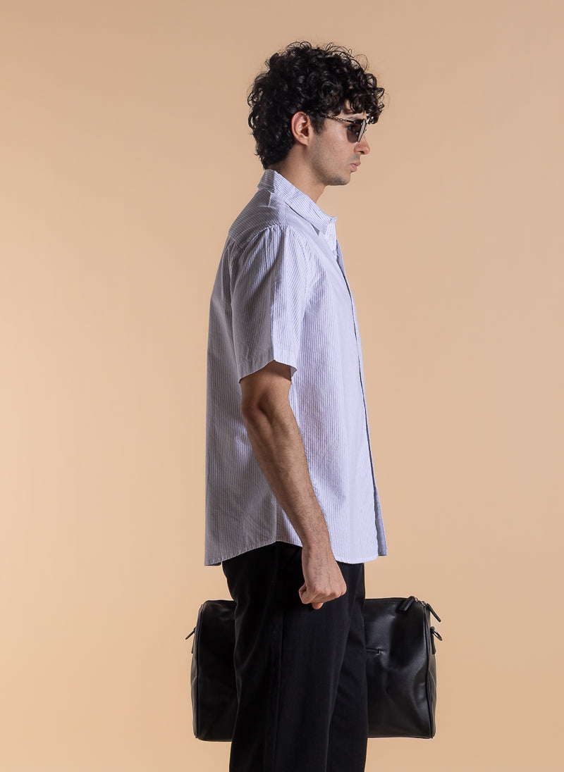 STRIPED SLIM COTTON SHIRT