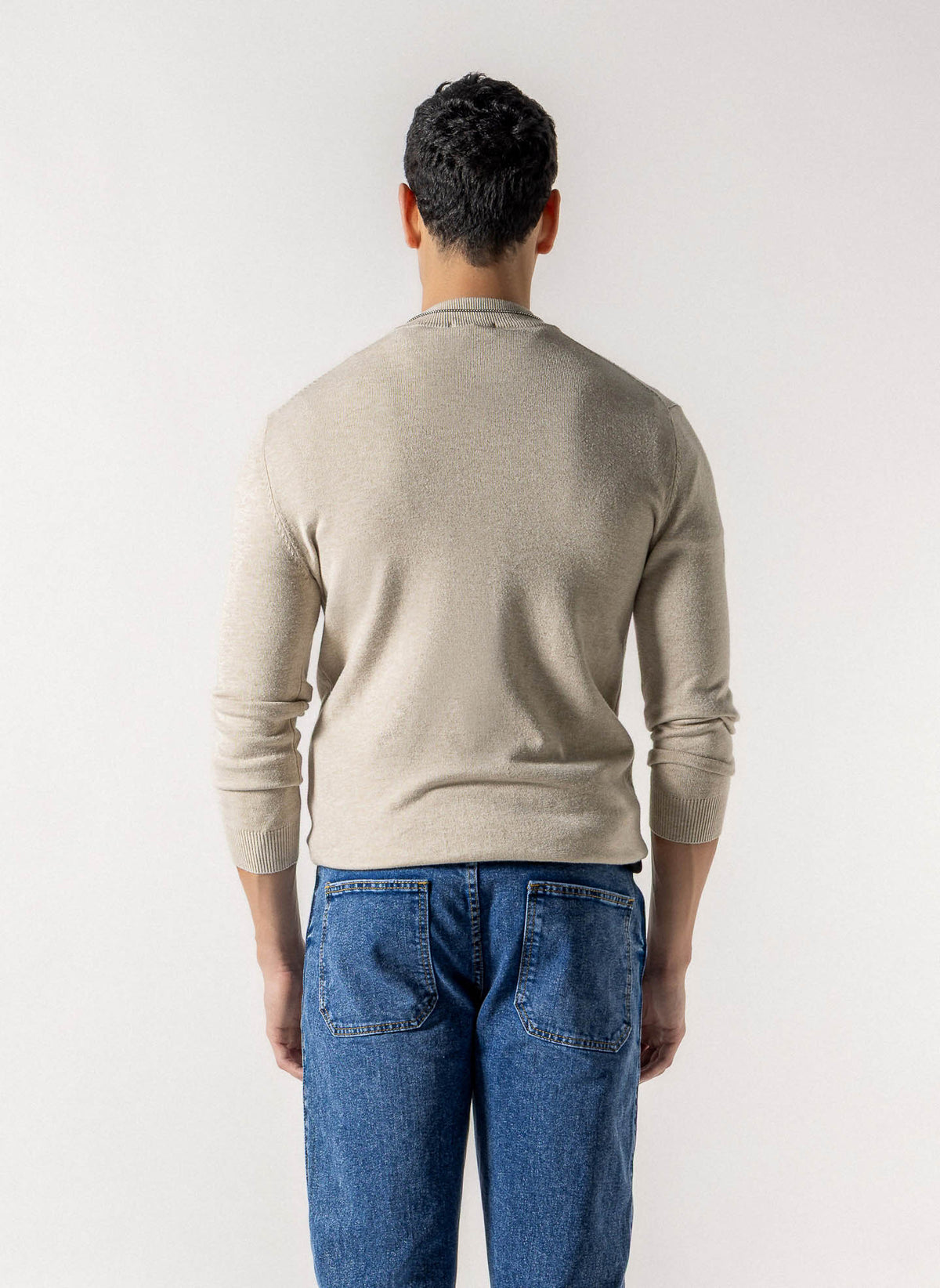 SOFT MOCK NECK KNIT SWEATER