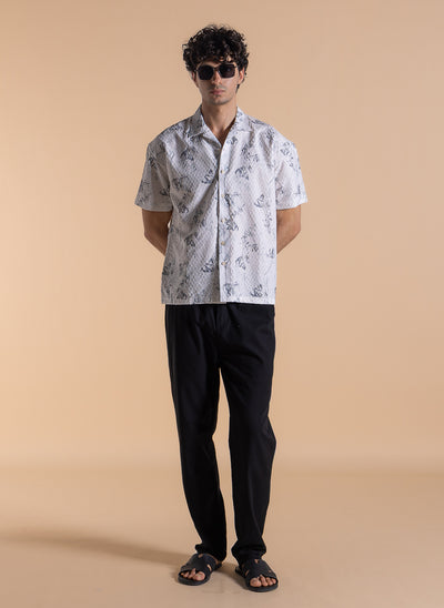 ABSTRACT PRINT COMFORT SHIRT