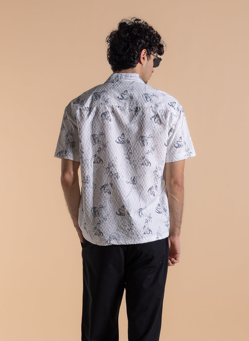 ABSTRACT PRINT COMFORT SHIRT