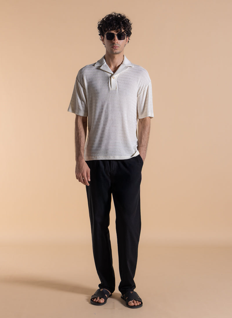 TEXTURED POLO SHIRT