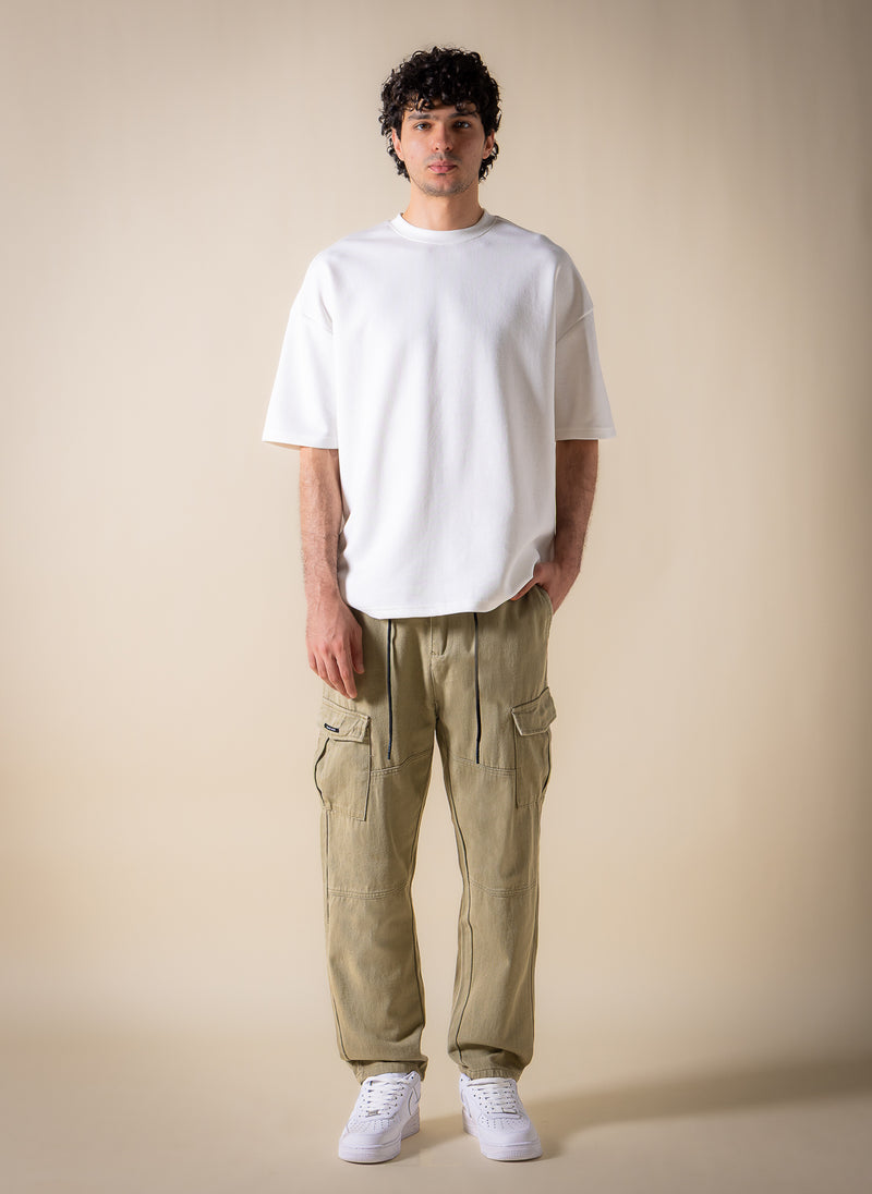 JOGGER-WAIST CARGO TROUSERS