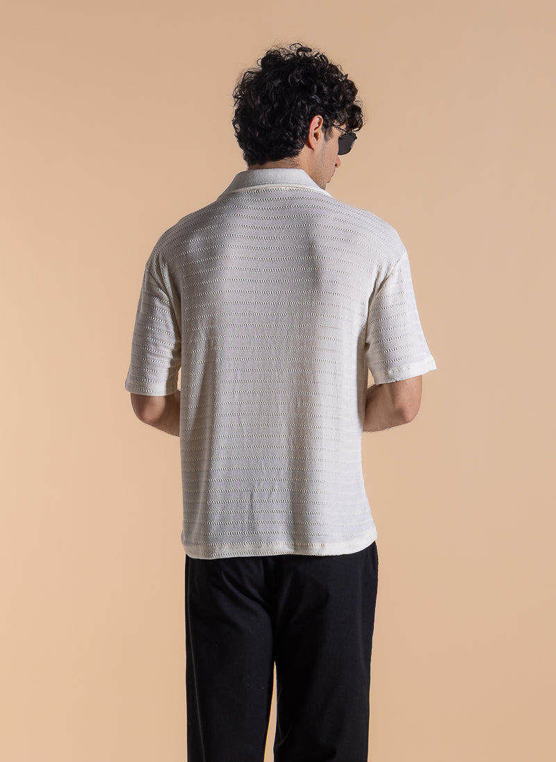 TEXTURED POLO SHIRT