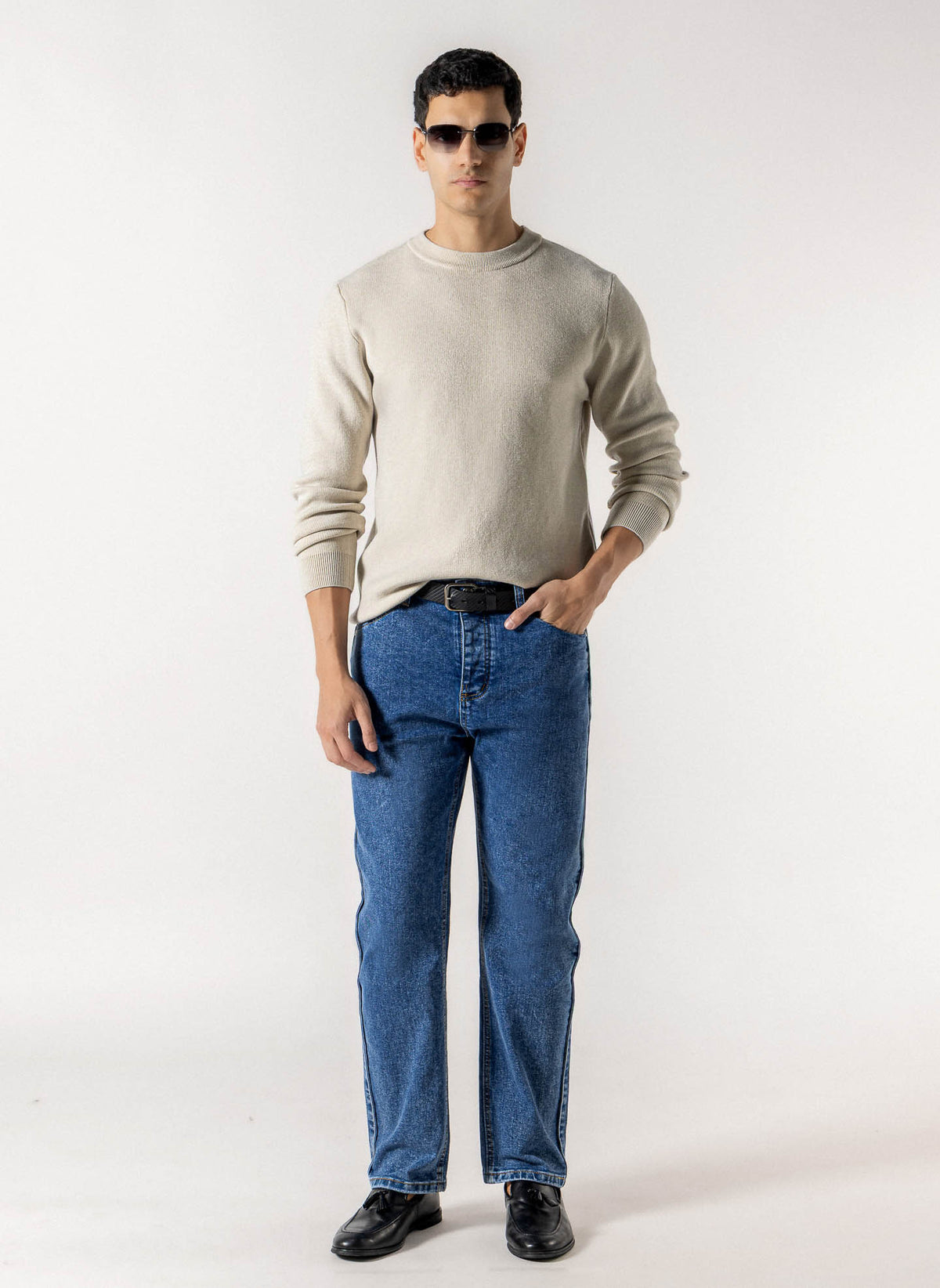 PLUSH CREW NECK  SWEATER