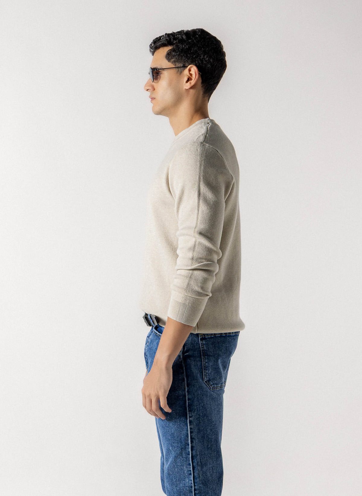 PLUSH CREW NECK  SWEATER