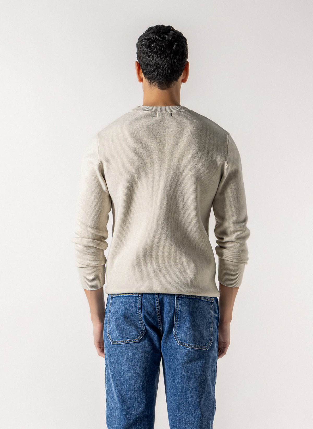 PLUSH CREW NECK  SWEATER