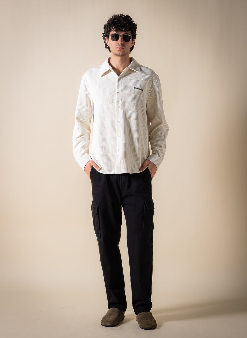 EMBROIDERED TEXTURED SHIRT