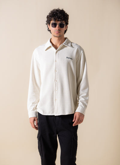 EMBROIDERED TEXTURED SHIRT