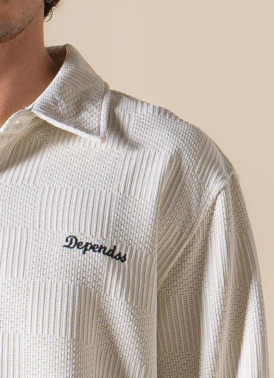 EMBROIDERED TEXTURED SHIRT