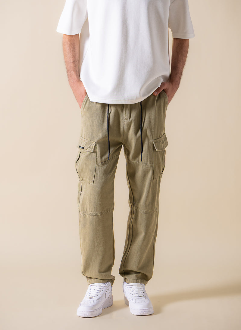 JOGGER-WAIST CARGO TROUSERS