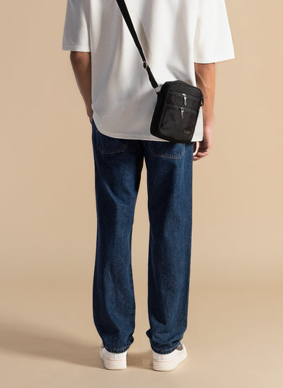 COMFORT STRAIGHT FIT DENIM TROUSERS