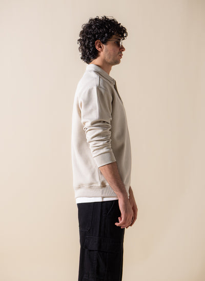 DETAILED POLO SWEATSHIRT