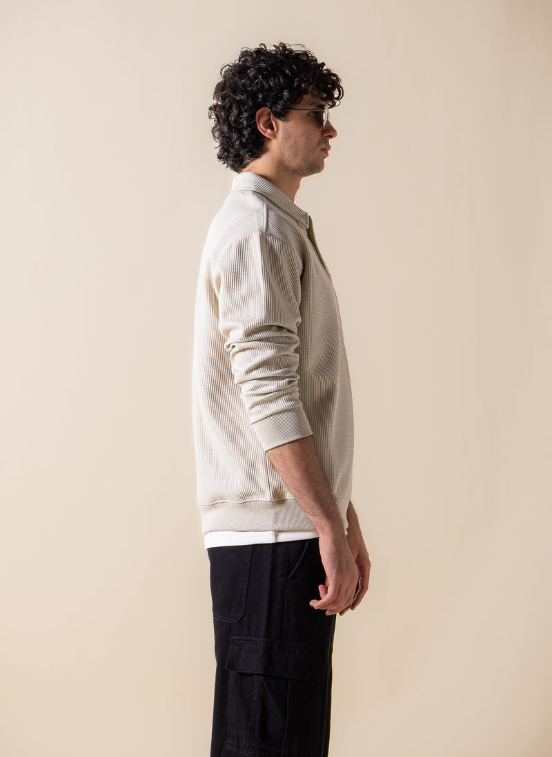 DETAILED POLO SWEATSHIRT