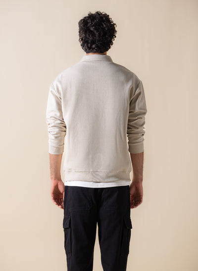 DETAILED POLO SWEATSHIRT